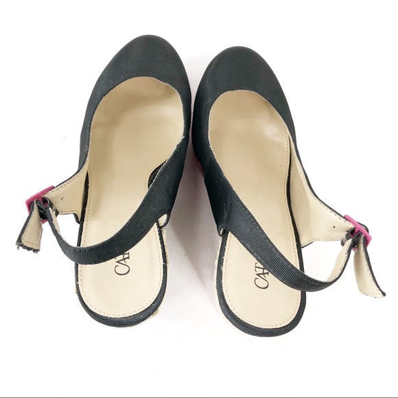 Cato Wedge shoes black size 7 (#(36) - Picture 6 of 8